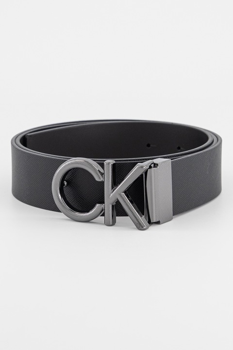 Кожен колан CALVIN KLEIN, с катарама с лого, черен, 100