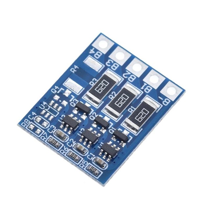 Modul de egalizare pentru incarcare baterie Li-ion, BMS 3S, 66mA