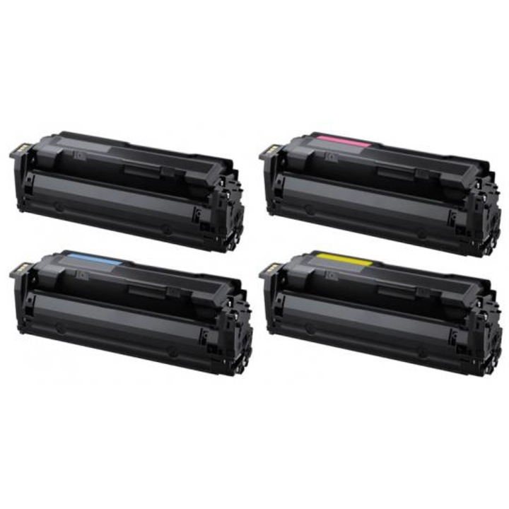 4 db CLT 603L tonerkazetta készlet, fekete, kék, piros, sárga 45000 oldal, többszínű kompatibilis Samsung ProXpress C4010ND / ProXpress C4060FX
