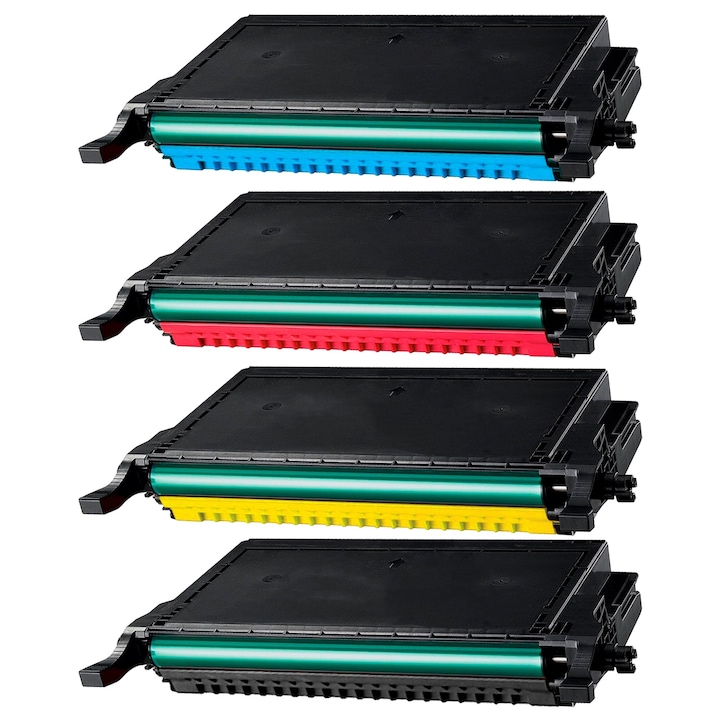 4 db CLP 620 fekete, kék, piros, sárga festékpatron készlet, 17000 oldal, többszínű kompatibilis Samsung CLP-620 / CLP-620 ND / CLP-620 Series / CLP-670 / CLP-670 N / CLP-670 ND / CLP-670 Series CLX CLX-6220 FX / CLX-6250 FX
