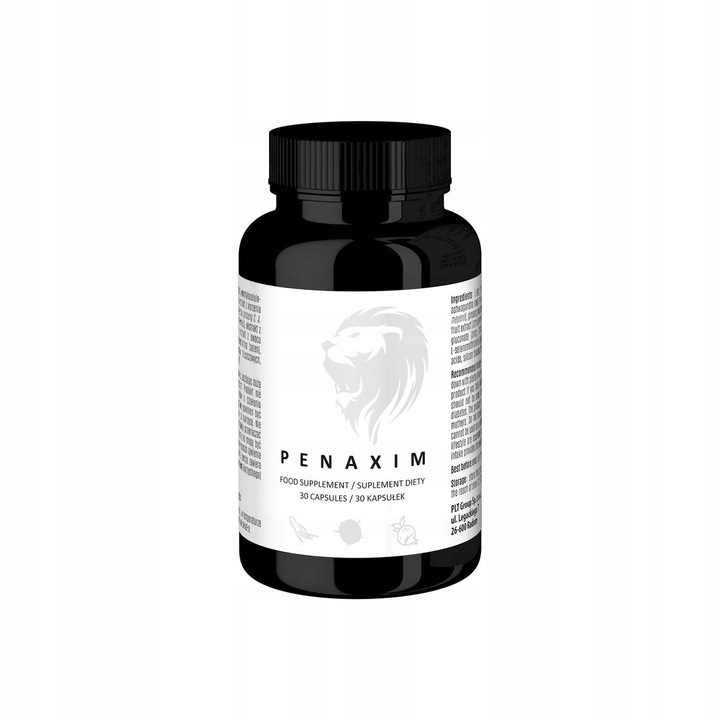 Supliment alimentar PLT Penaxim pentru barbati, 30 capsule, L-arginina, Ginseng, Ashwagandha, Zinc, Vitamina B6, Selen, cu prezervativ cadou