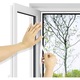 Plase de tantari pentru fereastra, Apalus, Set 2 bucati, 130 x 150 cm, Marime ajustabila, Protectie impotriva insectelor si mustelor, Alb