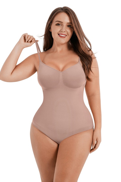 Прашка Body Shaper "SKIN", покрита отзад, DWP компресия с фитнес ефект, Hюд цвят