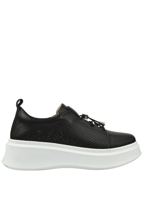 Pantofi casual, dama, MAGO, 157 2656 negru, piele naturala, Negru