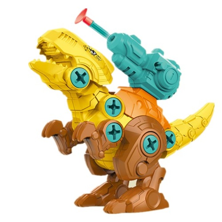 Interaktív játék, Összeszerelt dinoszaurusz, Többszínű, 17,5x5x11 cm