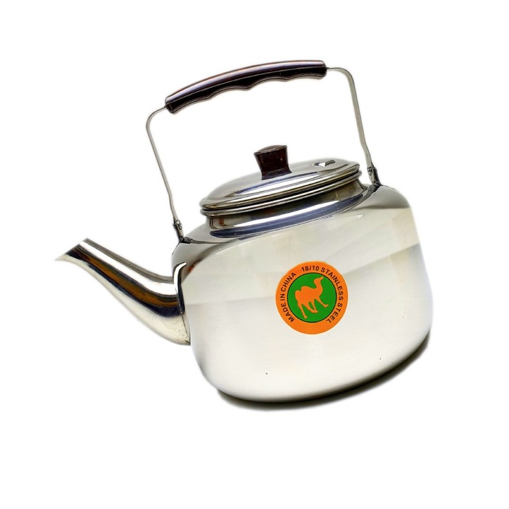 Чайник от неръждаваема стомана с инфузер, 1л. Сребърен