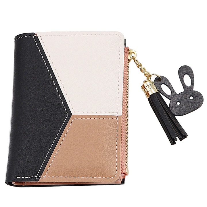 Дамски портфейл AMRINUGL, лачен, един размер, многоцветен