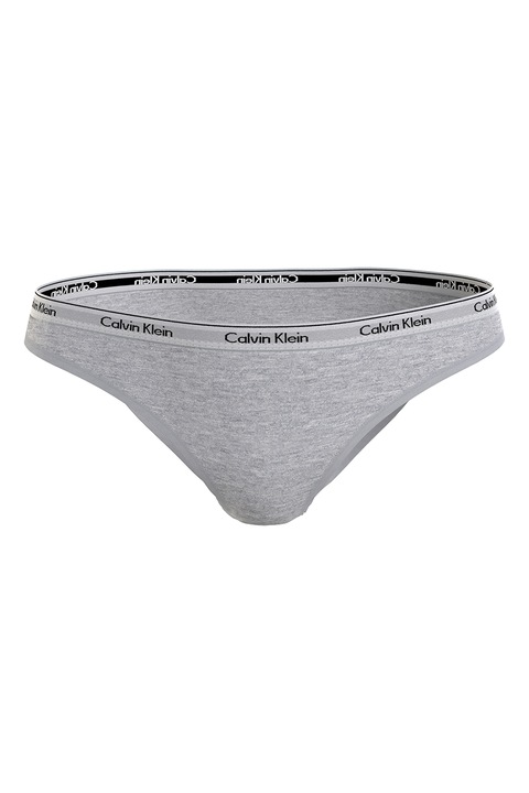 CALVIN KLEIN, Chiloti cu banda logo in talie, Gri melange, M