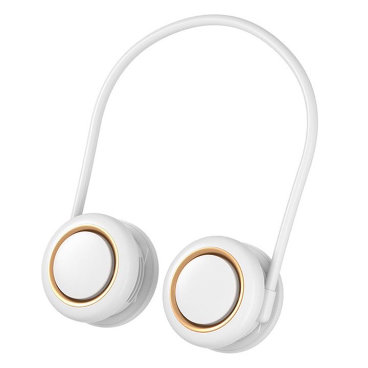 Nyakhűtő ventilátor, összecsukható hordozható nyakventilátor, személyes hordható ventilátor kialakítással, nyári napfény és hőhullámok enyhítésére (250 g)