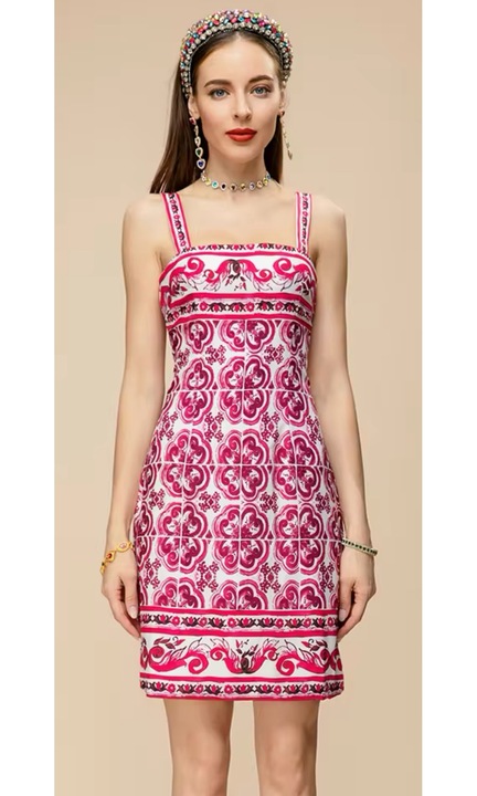 Noi ruha, diszek, piros, Piros/Fehér