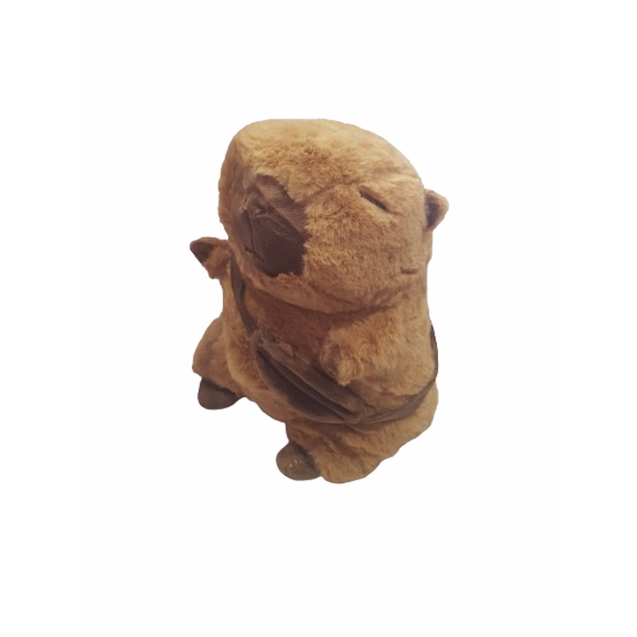 Играчкa Капибара, С чанта, Плюшен, 30х18 см, Кафяв