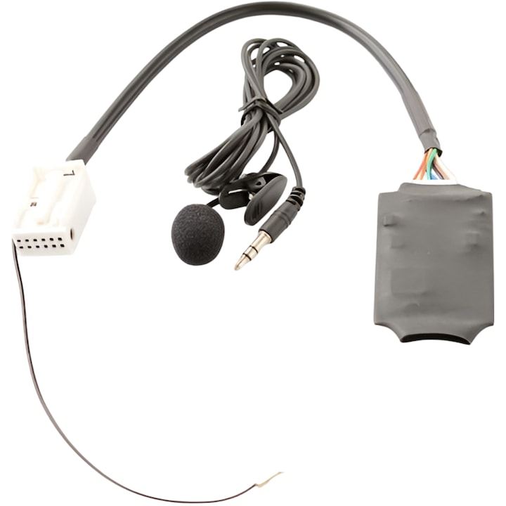 Адаптерен модул, Bluetooth аудио 5.0 мултимедиен, Кола, Съвместим с VAG, CD качество на звука, Plug & Play, 12 пинов, MP3, AUX IN, Микрофон, Свободни ръце, Съвместим с Volkswagen, Skoda, Audi, Seat, 12V DC, Черен