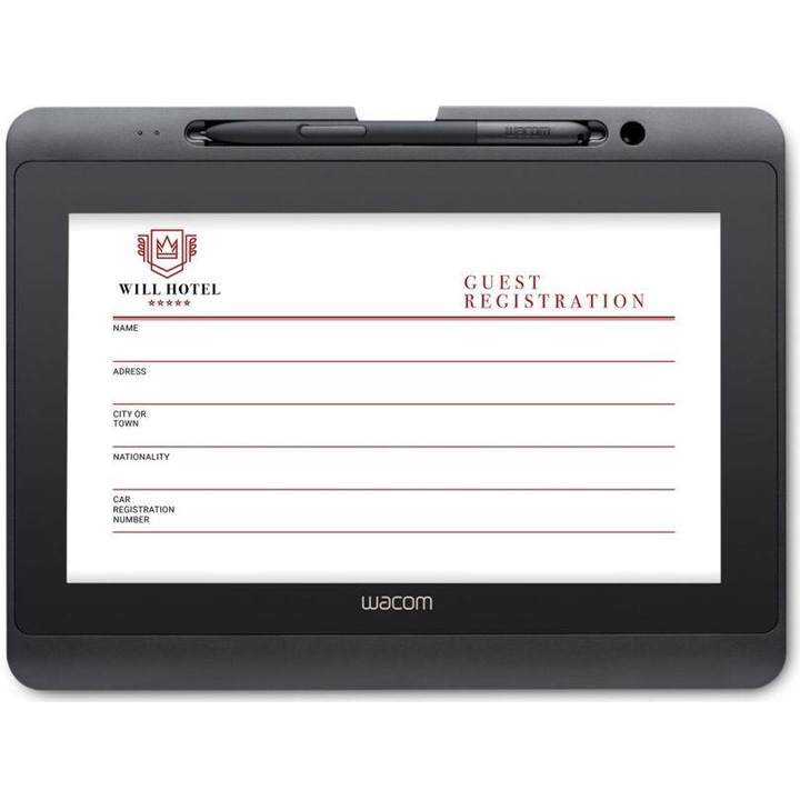 Tableta grafica pentru semnaturi Wacom Signature Set DTH 1152, Sign PRO PDF inclus Negru