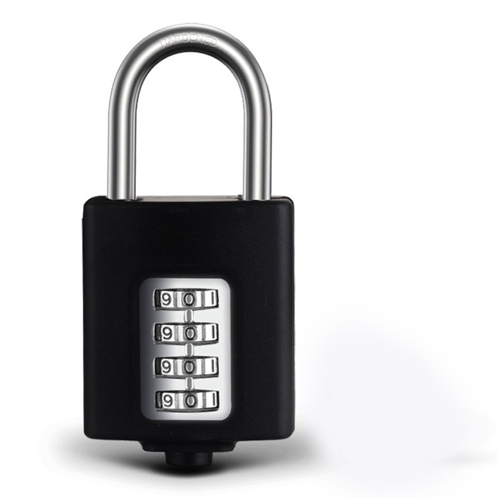 Lacat cu parola Sunmostar, rezistent, negru, 104x50x20mm