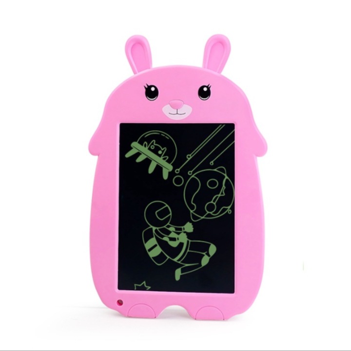 LCD írótábla 8.5 inch, rózsaszín, újrafelhasználható, könnyű és tartós gyerekeknek
