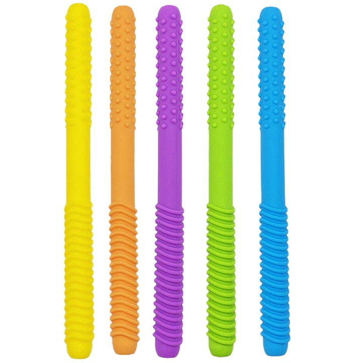 Interaktív fogzási játékok készlet, 5 db-os, tarka, 12-18 hónapos