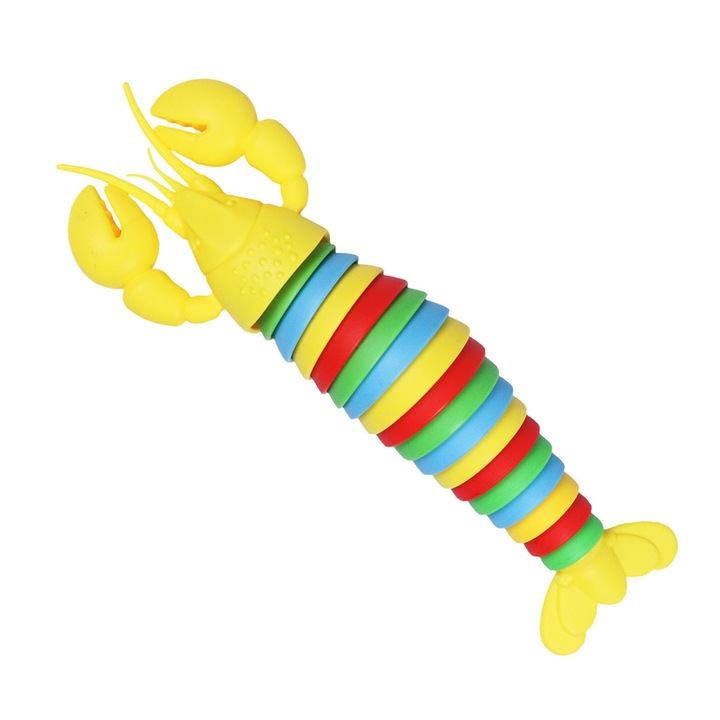 Играчка за деца, QttvbTna, Интерактивна, модел на омар, пластмасова, многоцветна