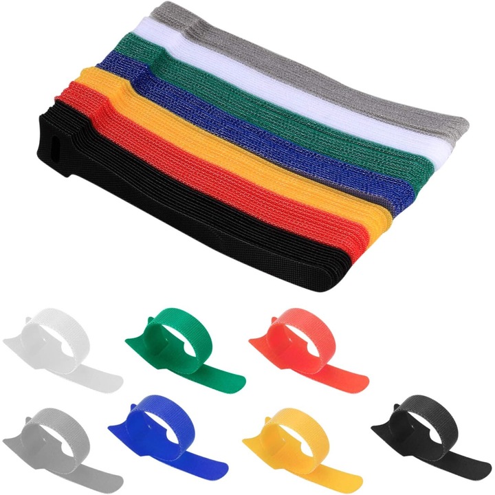 Organizator cabluri, AMRINUGL, material textil de calitate, rezistent la intemperii, set reutilizabil