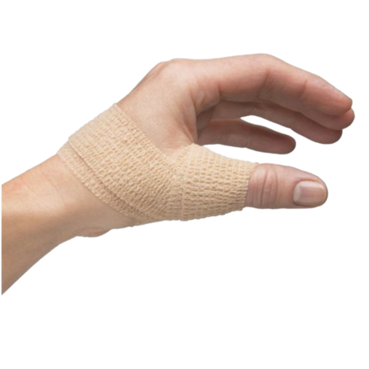 Bandaj coeziv, autoadeziv, 10 cm X 4.5 m, Bej