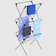 Uscator De Rufe, Vilde, Vertical, 61x58x136 cm, Metal, Negru