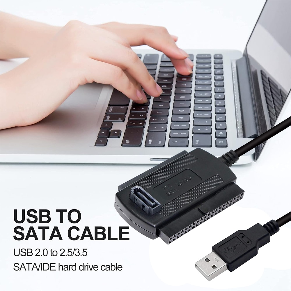 Adaptor USB catre IDE/SATA, Minetgnon®, Suport CR-ROM, DVD-ROM, CD