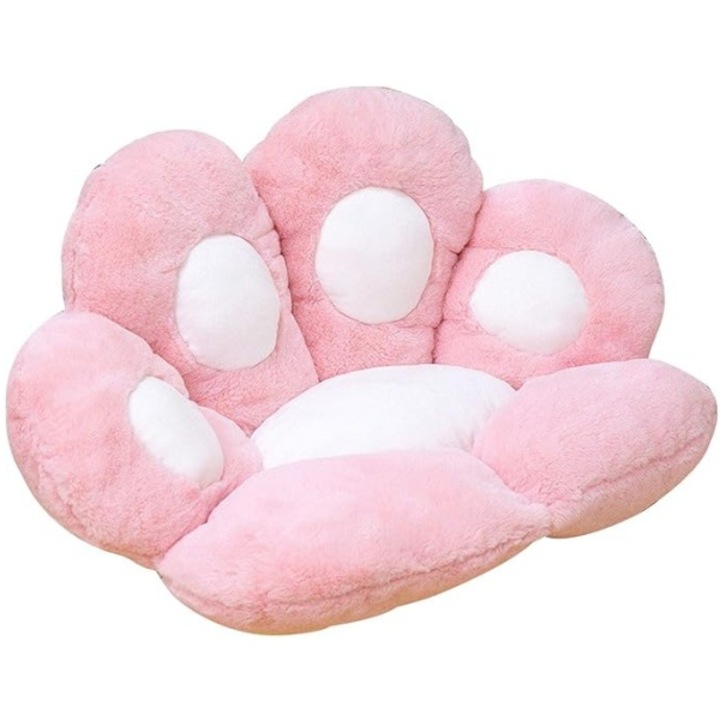 Perna decorativa, roz, 70x60x10cm, pentru scaune