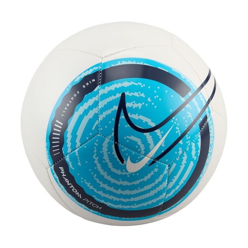 Minge fotbal Nike Phantom, marime 5, alb/albastru