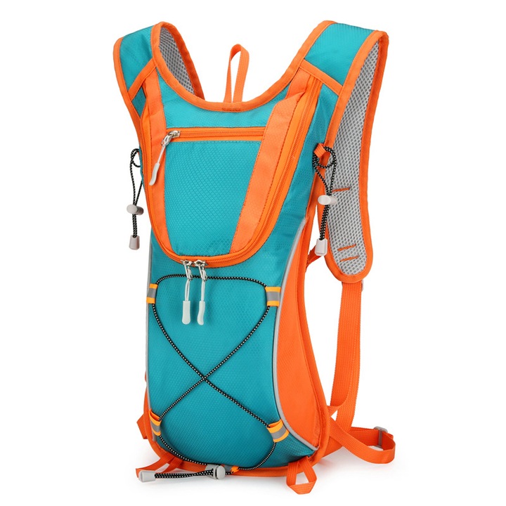 BOMSTOM hátizsák, 10L, Vízálló, Ergonomikus, Lakk kék, 22x8x42cm