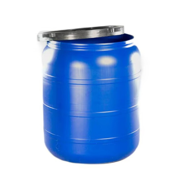 Bidon 350 litri, cu capac prin infiletare si robinet, Sterk, Plastic Albastru