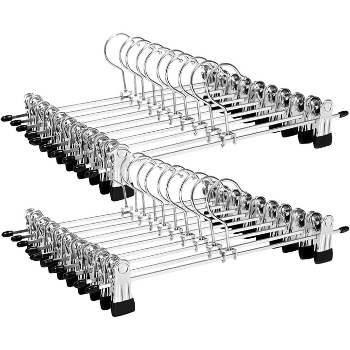 Umerase pentru pantaloni, Enforose, set, constructie robusta, clips mobile, culoare neagra