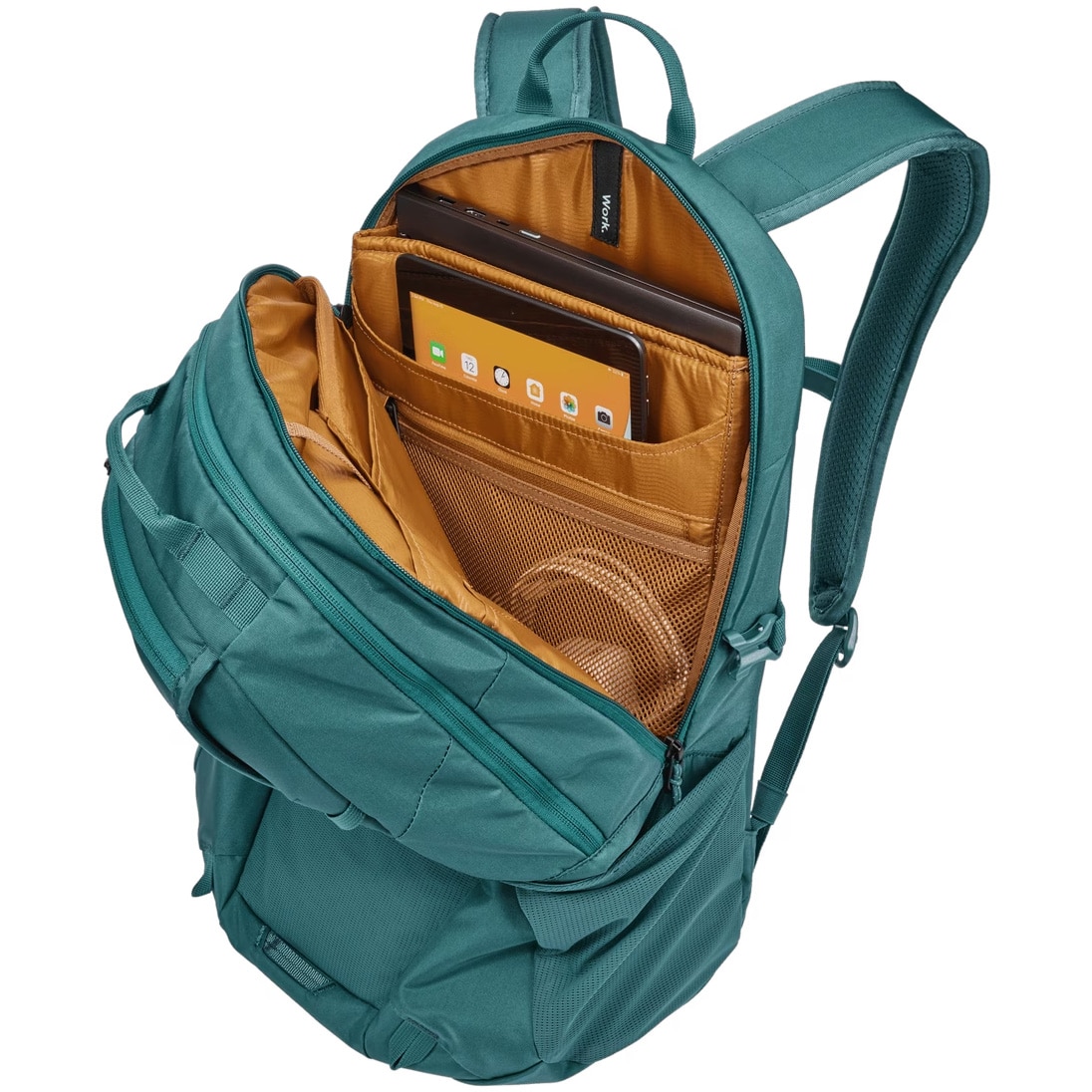 Rucsac Thule Enroute, 26 l, pentru notebook de max. 15.6 inch, 2 compartimente, buzunar lateral x 2, waterproof, nylon, verde