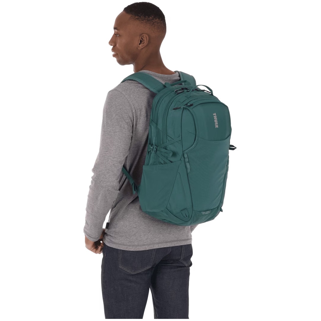 Rucsac Thule Enroute, 26 l, pentru notebook de max. 15.6 inch, 2 compartimente, buzunar lateral x 2, waterproof, nylon, verde