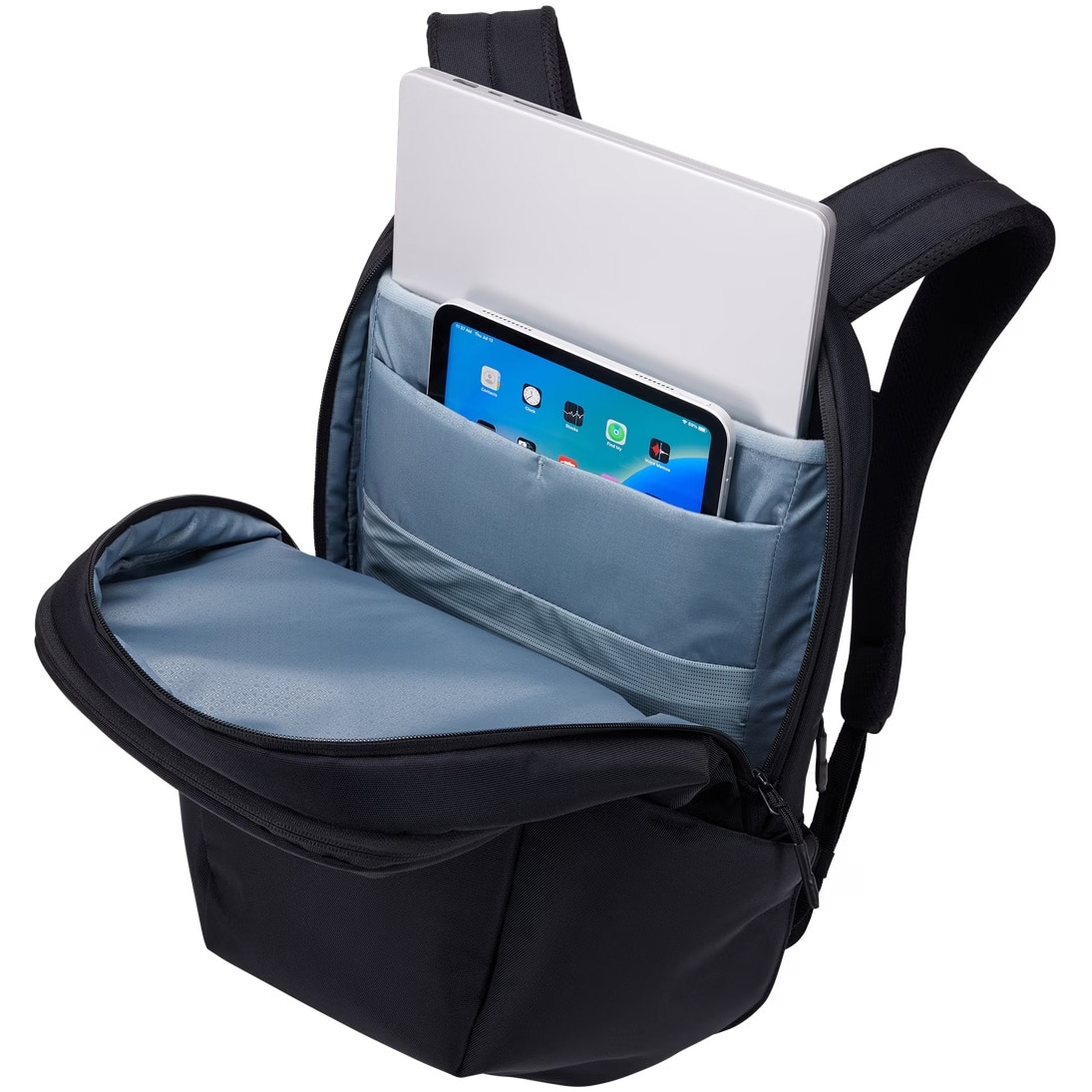 Rucsac Thule Subterra, 21 l, pentru notebook de max. 15.6 inch, 1 compartiment, buzunar frontal, buzunar lateral x 2, waterproof, nylon, Black