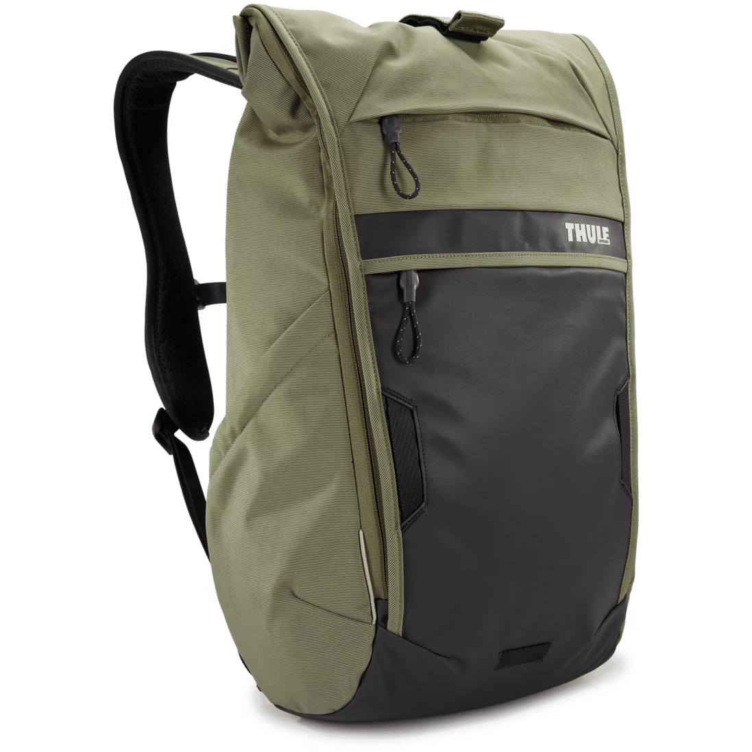 Rucsac Thule Paramount, 18 l, pentru notebook de max. 15.6 inch, 1 compartiment, buzunar frontal x 2, buzunar lateral x 2, waterproof, nylon, olive
