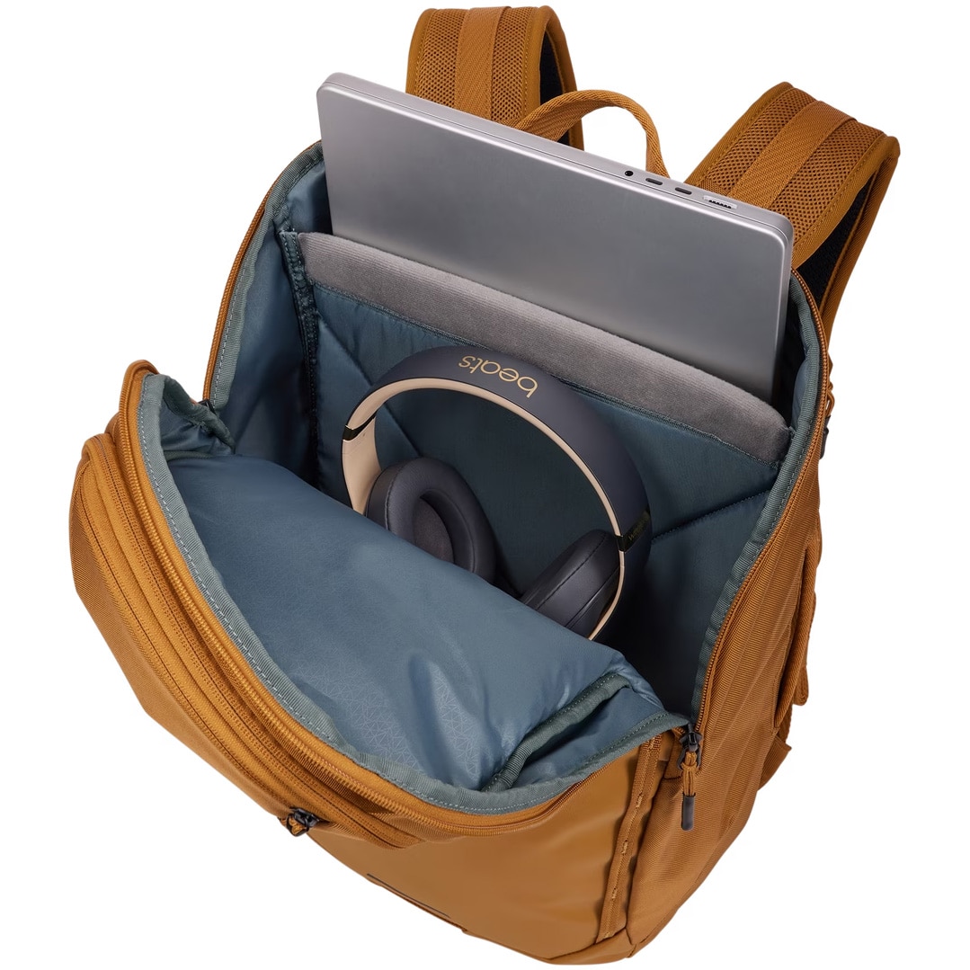 Rucsac Thule, pentru notebook de max. 15.6 inch, 1 compartiment, buzunar frontal | buzunar lateral , buzunar dorsal, waterproof, nylon, portocaliu