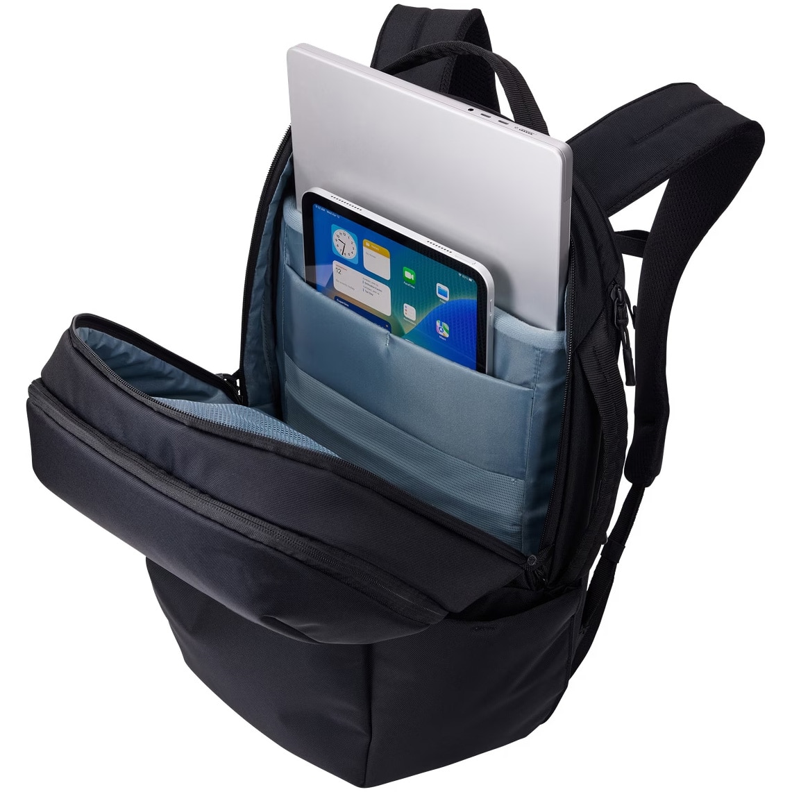 Rucsac Thule Subterra, 27 l, pentru notebook de max. 15.6 inch, 1 compartiment, buzunar frontal, buzunar lateral x 2, waterproof, nylon, Black