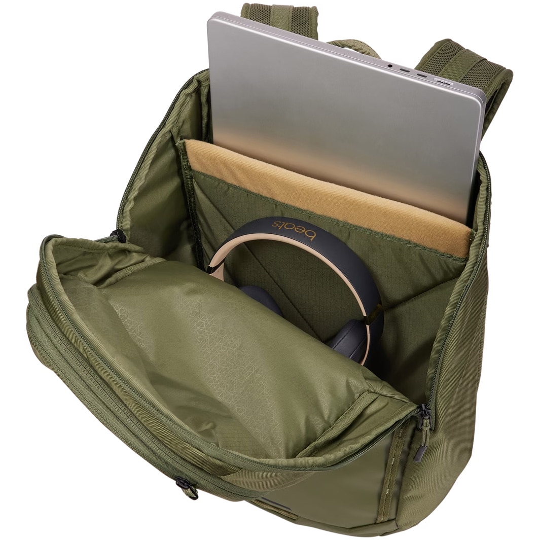 Rucsac Thule, pentru notebook de max. 15.6 inch, 1 compartiment, buzunar frontal | buzunar lateral, buzunar dorsal, waterproof, nylon, verde