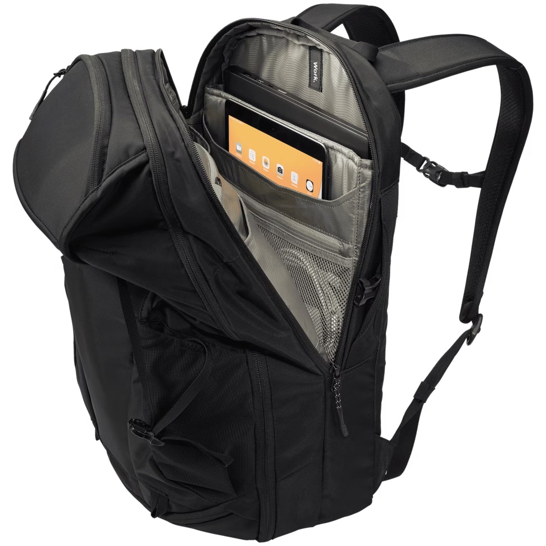 Rucsac Thule Enroute, 30 l, pentru notebook de max. 15.6 inch, 2 compartimente, buzunar lateral x 2, waterproof, nylon, negru