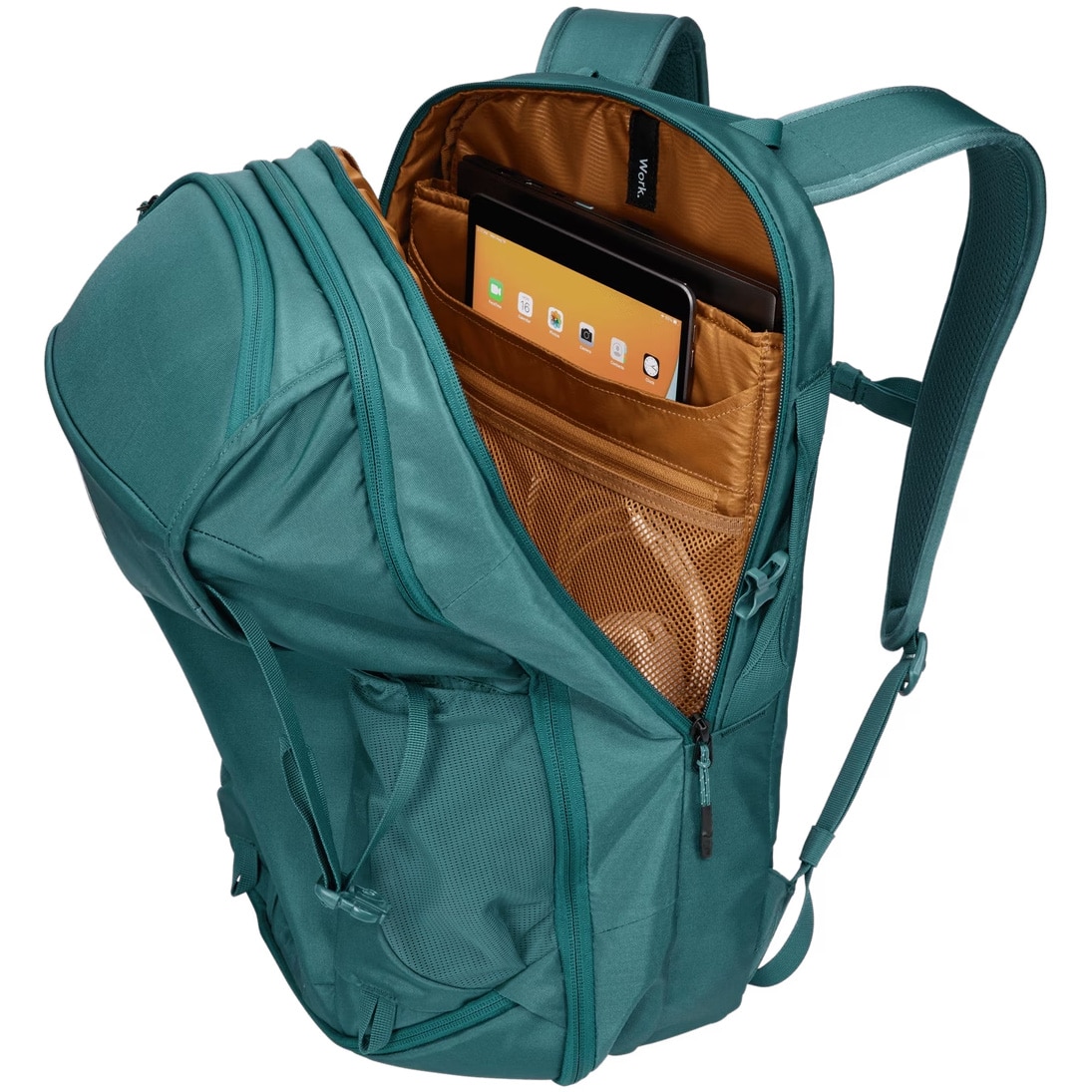 Rucsac Thule Enroute, 30 l, pentru notebook de max. 15.6 inch, 2 compartimente, buzunar lateral x 2, waterproof, nylon, verde