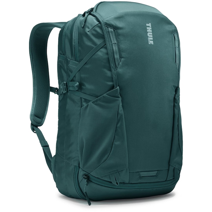 Rucsac Thule Enroute, 30 l, pentru notebook de max. 15.6 inch, 2 compartimente, buzunar lateral x 2, waterproof, nylon, verde