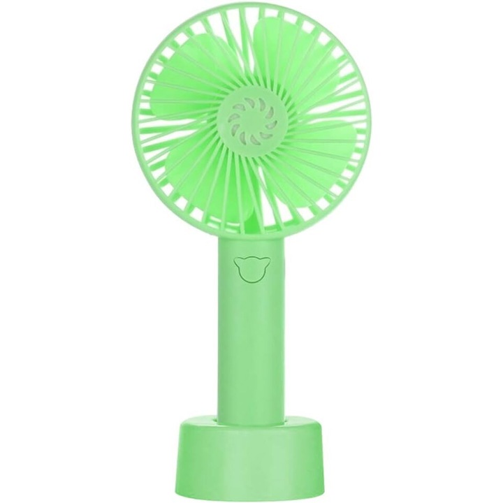 Ventilator portabil, design compact, functionare silentioasa 30-60 dB, acumulator reincarcabil, viteza ajustabila
