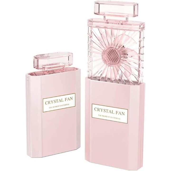 Преносим вентилатор, 3 скорости, розов, компактен размер