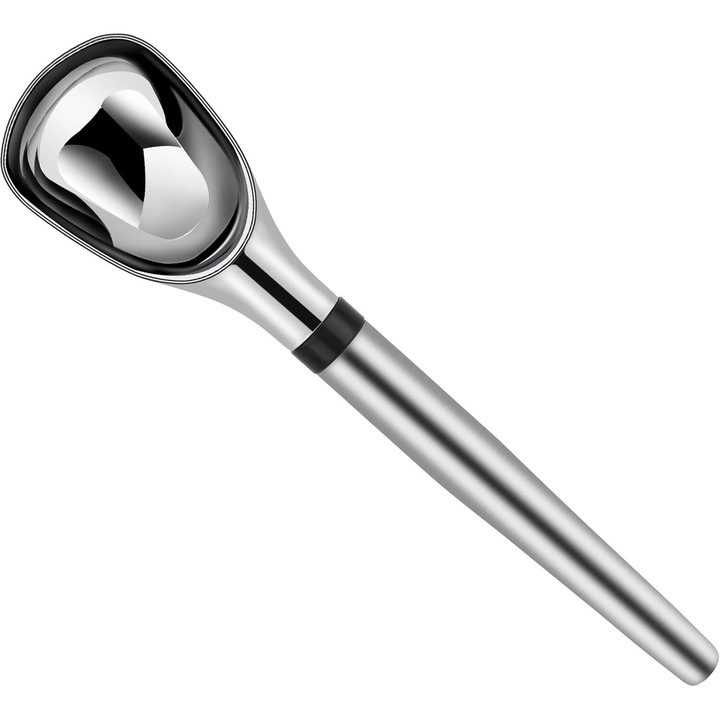 Устойчива алуминиева лъжица против замръзване, за твърд сладолед, конструкция от плътен материал, която осигурява издръжливост и лекота на използване, дизайн от една част, идеален подарък за любителите на сладолед