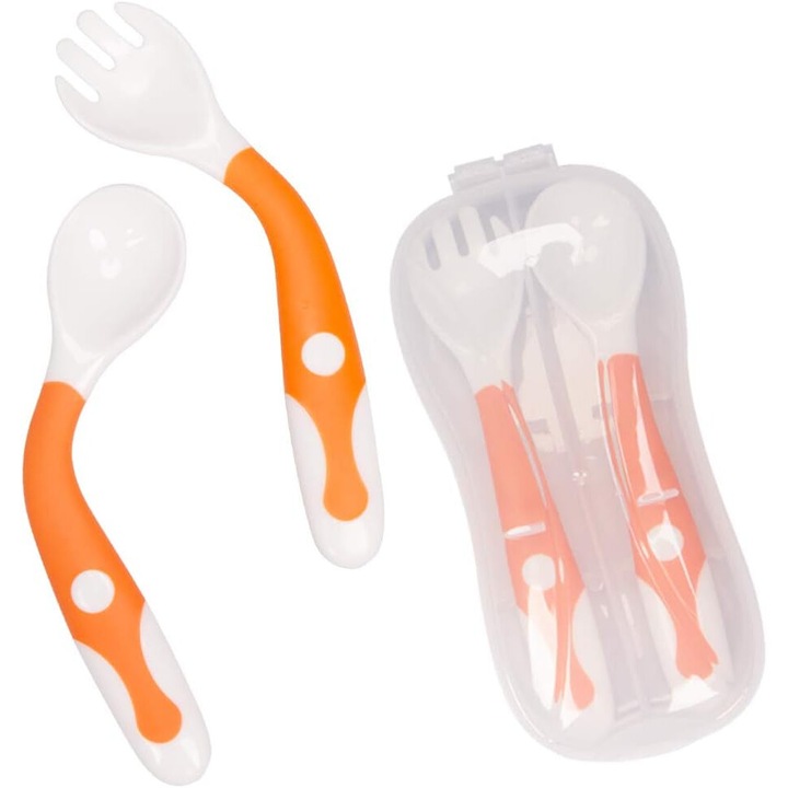 Enforose önadagoló étkészlet, élelmiszeripari rozsdamentes acél, TPE, hordozható