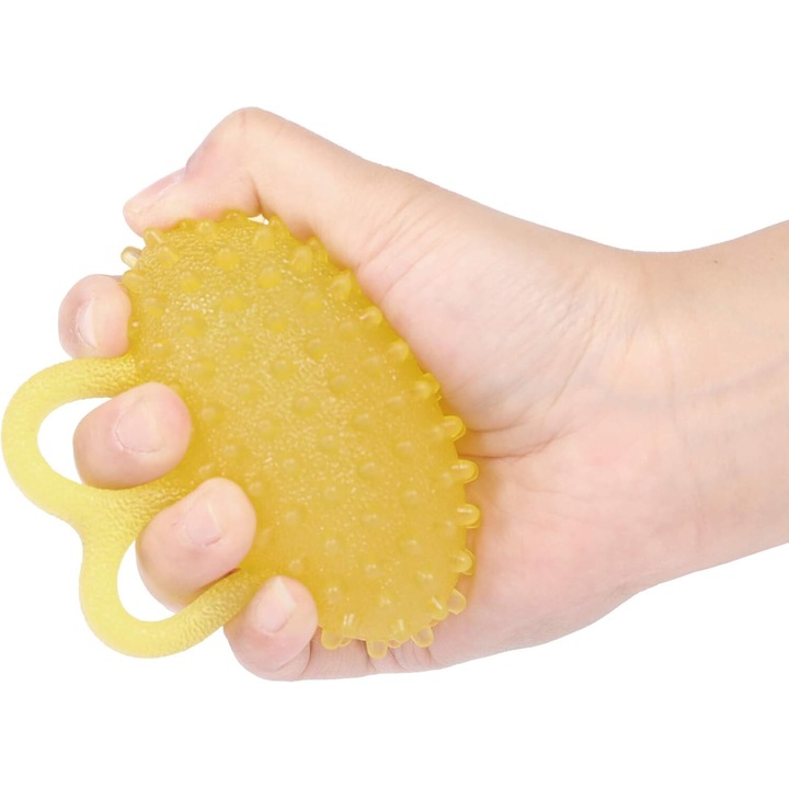 Minge de exercitii pentru degete, recuperare si antrenament, material TPE elastic, design ergonomic oval