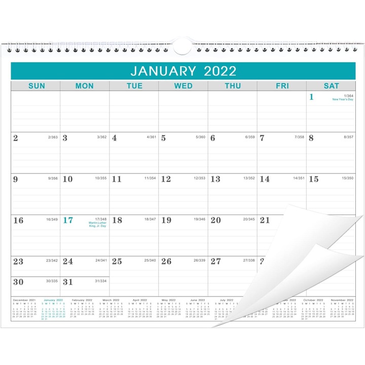 Agenda AMRINUGL, format inovativ, legare Wire-O, 10x15cm, utilizare birou si perete