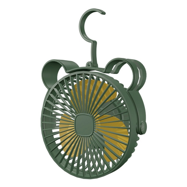 Преносим, презареждащ се, с щипка, малък, USB настолен вентилатор