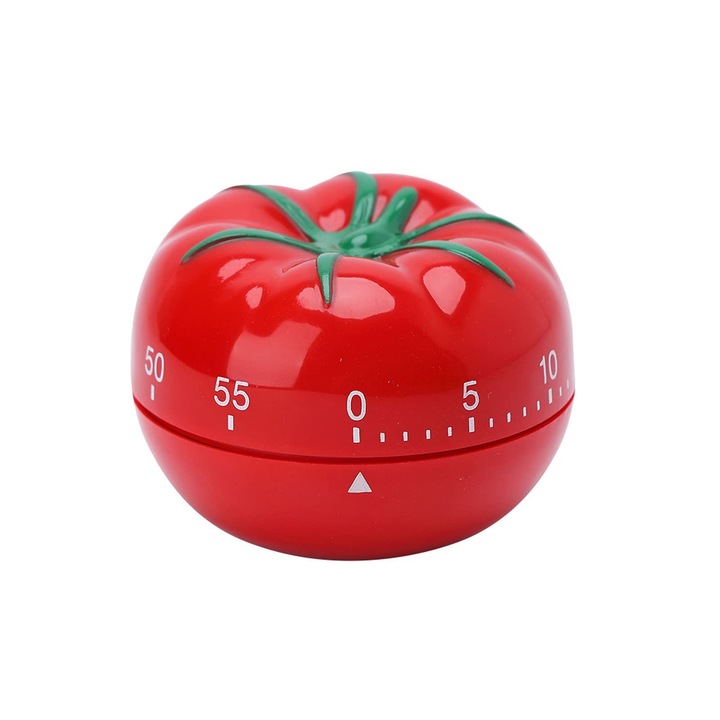 Timer mecanic decorativ, AMRINUGL, 60 minute, alarma sonor, fara baterii, usor de transportat