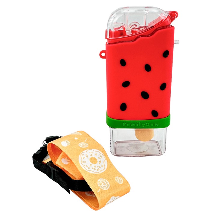 Sticla apa, "Watermelon", 380 ml, Roz