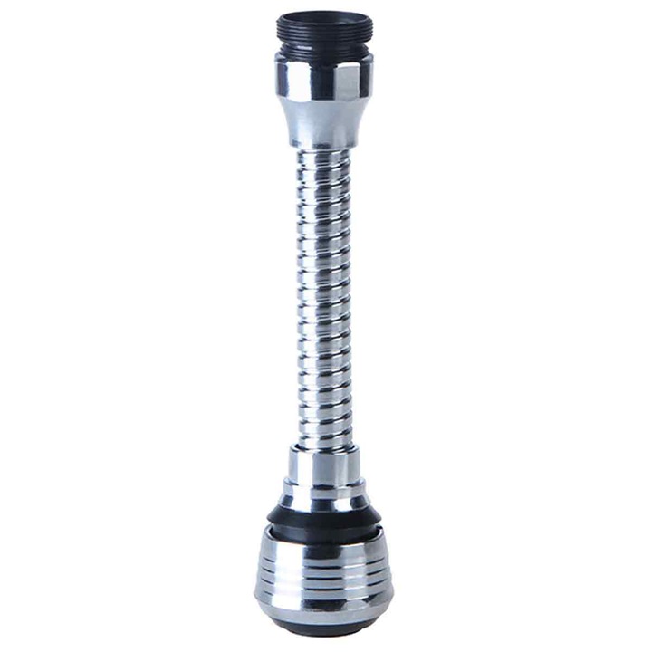 Adaptor flexibil universal, prelungitor baterie chiuveta, cu 2 functii, 360 de grade, 13 cm